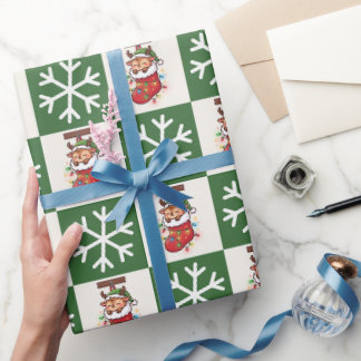 Papel De Presente Meia de Natal Cute Chibi Rena