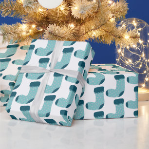Papel De Presente Meia de Natal Feriado