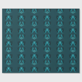 Papel De Presente Meias da Tripulação Cabeça Robótica Cyborg