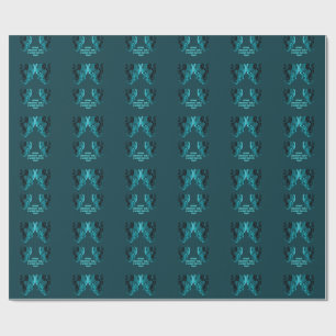 Papel De Presente Meias da Tripulação Cabeça Robótica Cyborg