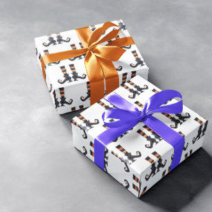 Papel De Presente Meias Sapatos de Pé de Bruxa Divertido Dia das Bru