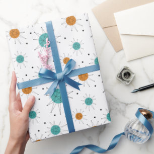 Papel De Presente Meio século de Starburst Franciscan Turquoise Lara