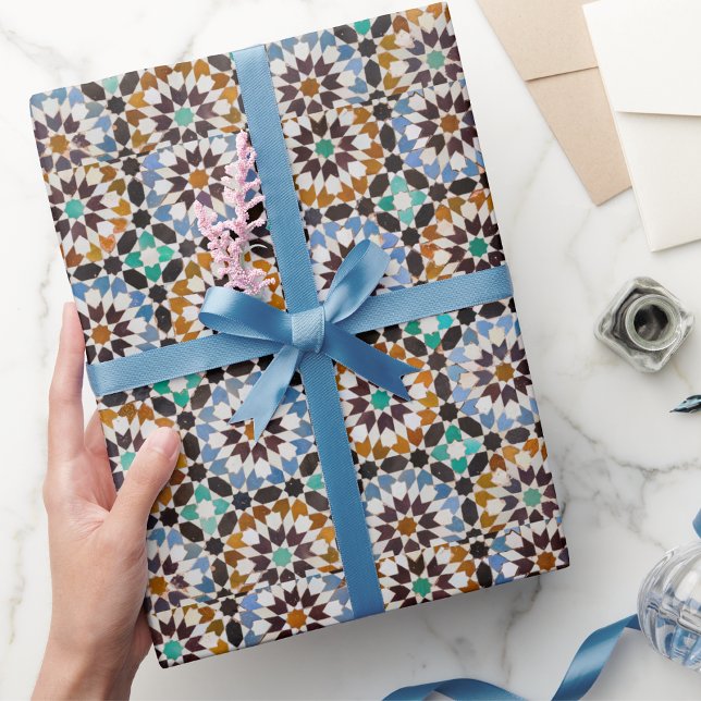 Papel De Presente Meio século Moderno de Tones Terrestres Retroativo (Criador carregado)