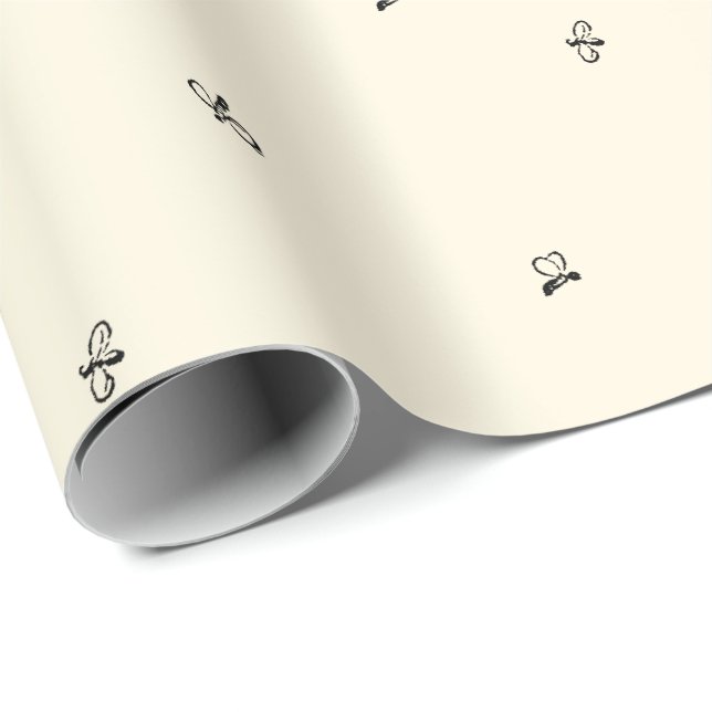 Papel De Presente Mel De Abelhas De Abelhas De Abelhas (Ponta do rolo)