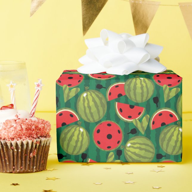 Papel De Presente 🍉Melancia 🍉pickleball (Festa de aniversário)