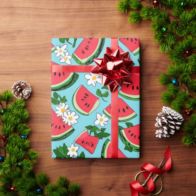 Papel De Presente Melancias (Presente de Natal)