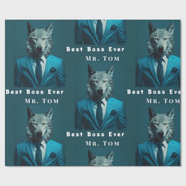 Papel De Presente Melhor Chefe Nunca (Aberto)