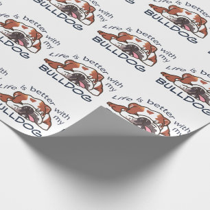 Papel De Presente Melhor com o meu Buldogue