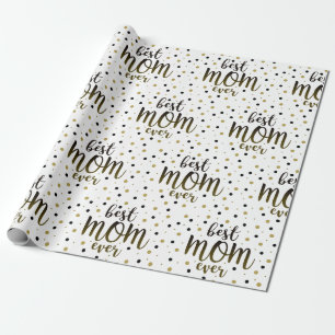 Papel De Presente Melhor Mãe de Todos os Tempos Moderna