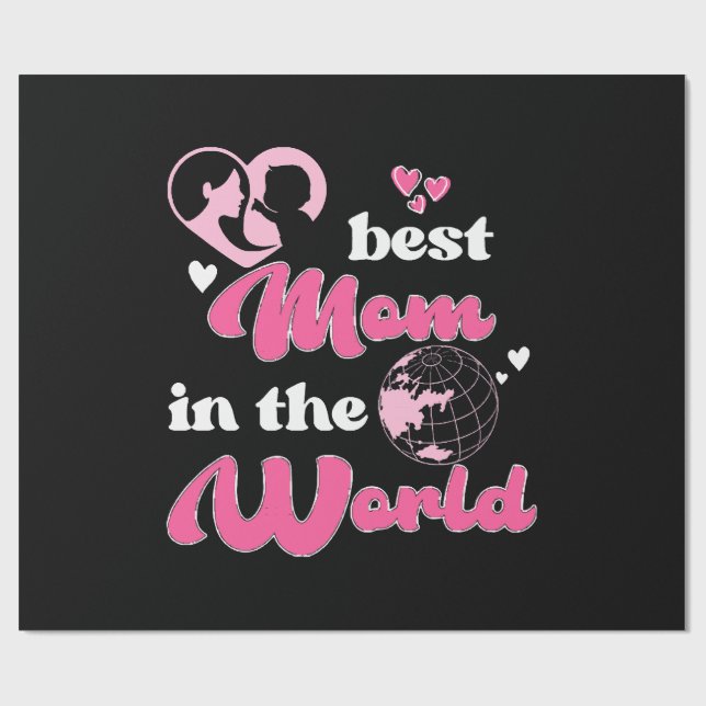Papel De Presente Melhor Mãe do Mundo Dia das Mães (Aberto)