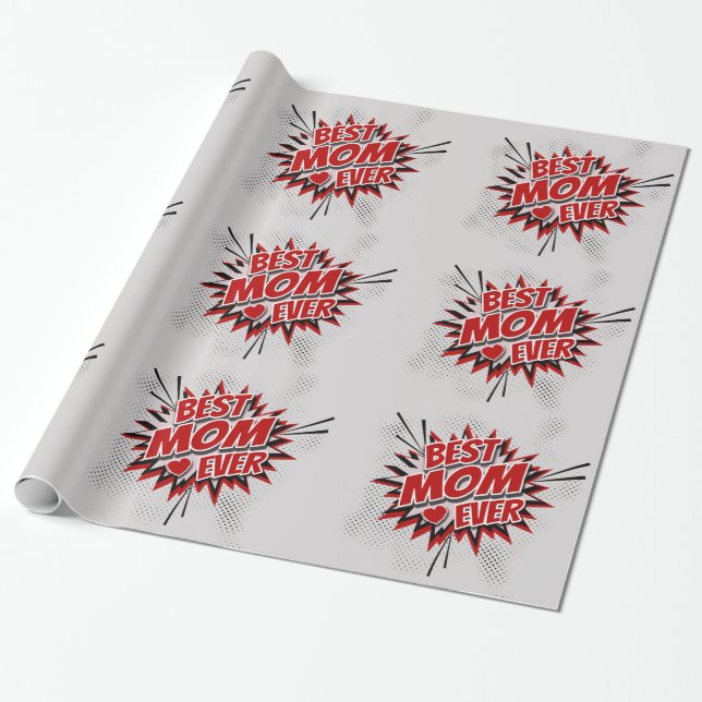 Papel De Presente Melhor Mãe Nunca (Desenrolado)
