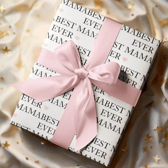 Papel De Presente Melhor Mãe Nunca | FELIZ DIA DE AS MÃES (Criador carregado)