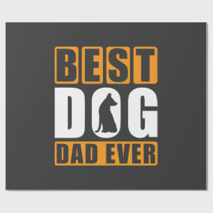 Papel De Presente Melhor Pai de Cachorro de Todos