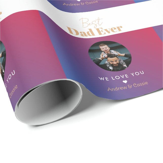 Papel De Presente Melhor pai de sempre (Ponta do rolo)