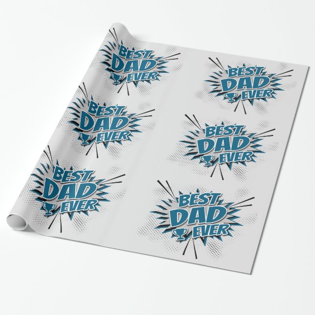 Papel De Presente Melhor Pai Nunca (Desenrolado)