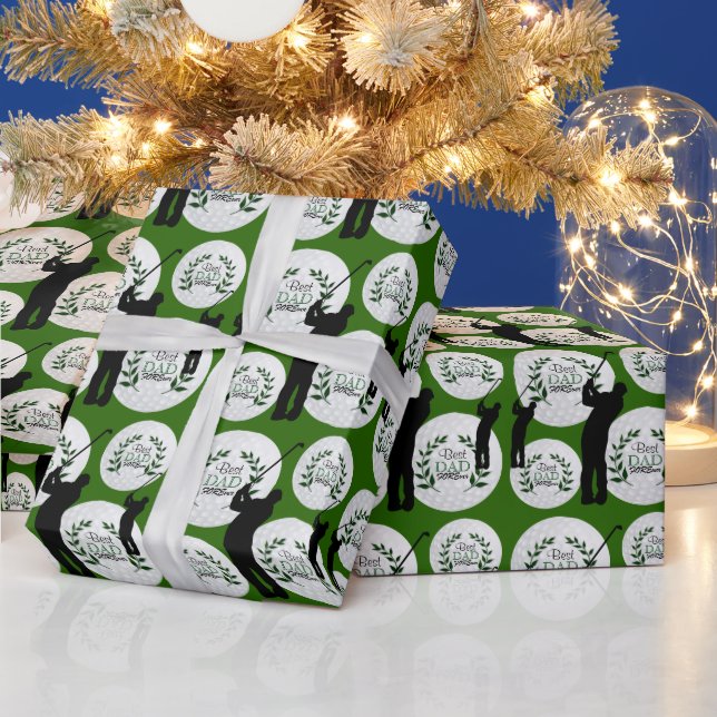 Papel De Presente Melhor Pai Para As Bolas De Golfe (Feriados)
