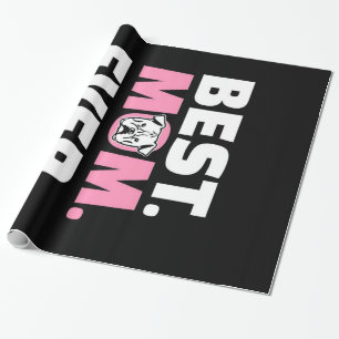 Papel De Presente Melhor Presente De Lover Bulldog Para A Mãe De C