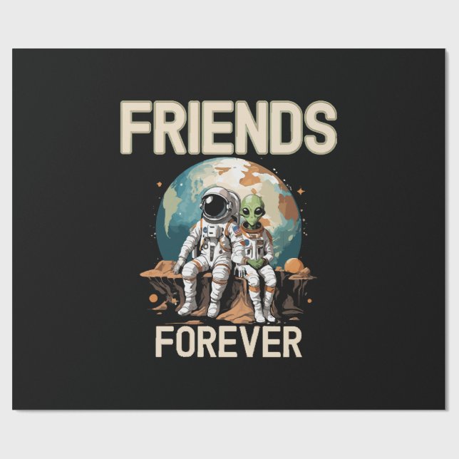 Papel De Presente Melhores Amigos Para Sempre  (Aberto)