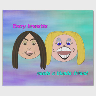 Papel De Presente Melhores amigos que envolvem Papper