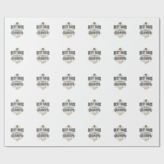 Papel De Presente Melhores Pais Promovidos ao Avô Camisa Vintage Des