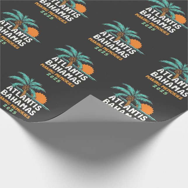 Papel De Presente Memórias do Fazer Atlantis Bahamas 2025 (Ponta)