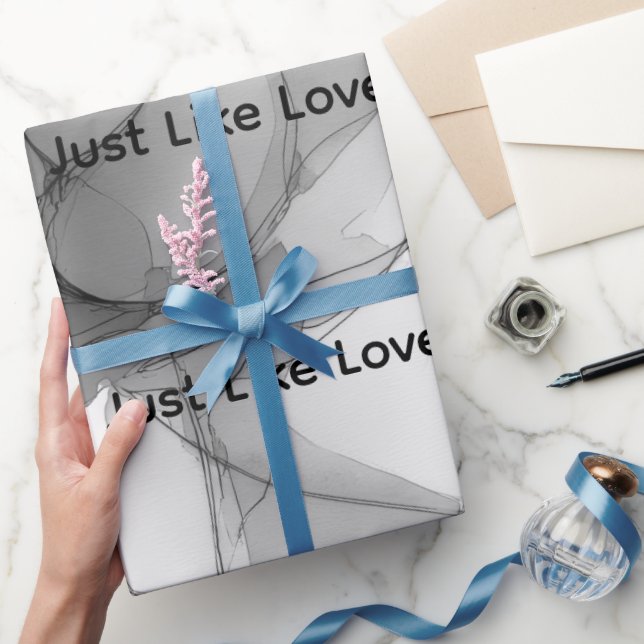 Papel de Presente MemoryUs – design Just Like Love (Presentear)