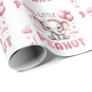 Papel De Presente Menina Adorável Amendoim Pequeno