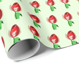 Papel De Presente Menina de Tulip