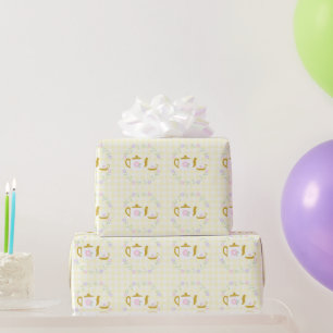 Papel De Presente Menina do Chá para Dois 2º Aniversário