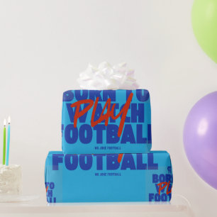 Papel De Presente Menina Nascida para Jogar Futebol