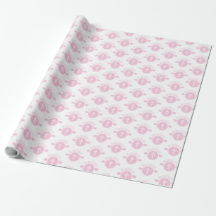 Papel De Presente Menina rosa e personalizável, criança de Deus ba