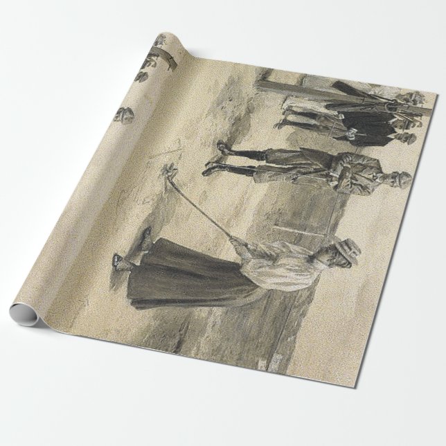 Papel De Presente Menina SUPERIOR do golfe (Desenrolado)