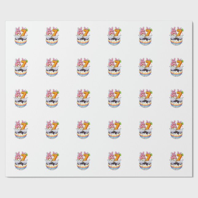 Papel De Presente Meninas Meninos Ovos de Páscoa Coelho Engraçado Se (Aberto)