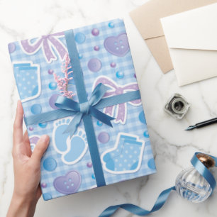 Papel De Presente Menino Bebê
