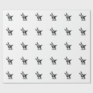 Papel De Presente Menino Dia de Páscoa Dabbing Coelho Hip Hop Ea