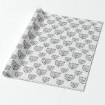 Papel De Presente Menorá de Hanukkah<br><div class="desc">Certifique-se de que cada presente que você dá tenha uma camada de amor criando papel de embrulho personalizado. Disponível em quatro tipos de papel premium e cinco tamanhos diferentes, nosso papel de embrulho cobre todas as suas necessidades de embrulho de presentes - porque a apresentação é tão importante quanto o...</div>