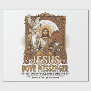 Papel De Presente Mensageiro Jesus Pombo Jesus Pombo Mensageiro Cris