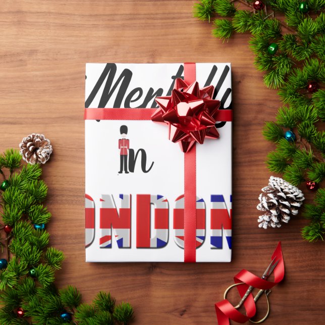 Papel De Presente Mentally In London Wrappaper (Presente de Natal)