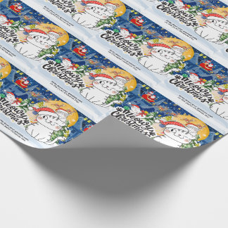 Papel De Presente Meowy Christmas