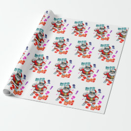 Papel De Presente Mer rizz mas - Christmas Rizz funny Santa