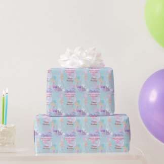 Papel De Presente Mergulhe numa Festa de Aniversário de Sereia!