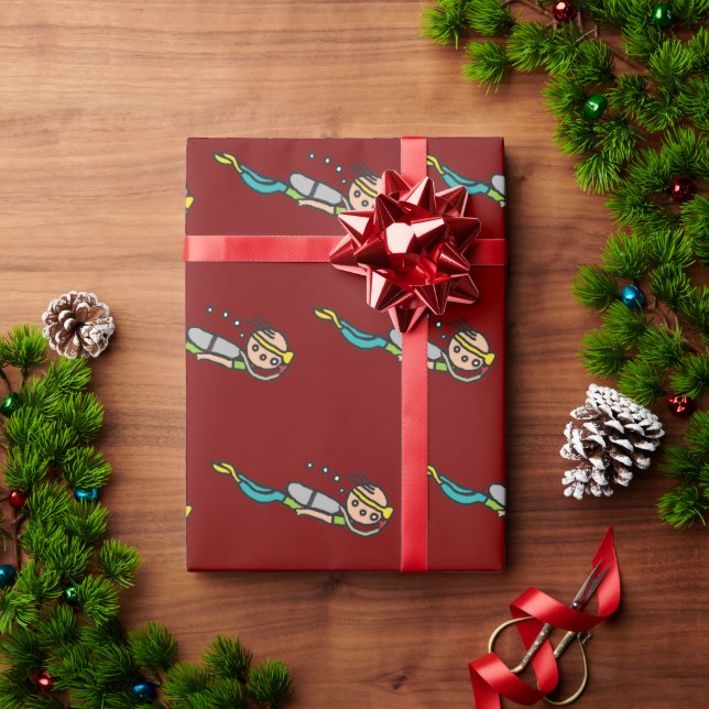 Papel De Presente Mergulho Autônomo (Presente de Natal)