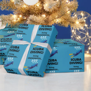 Papel De Presente Mergulho Autônomo Vivendo Submerso Mergulho Autôno