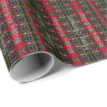 Papel De Presente Merry Christmas Gift Wrap<br><div class="desc">Embalagem de presente de papel de Natal. A mensagem pode ser personalizada para qualquer nome,  mensagem ou texto removível.</div>