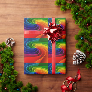 PAPEL DE PRESENTE MERRY CHRISTMAS RAINBOW