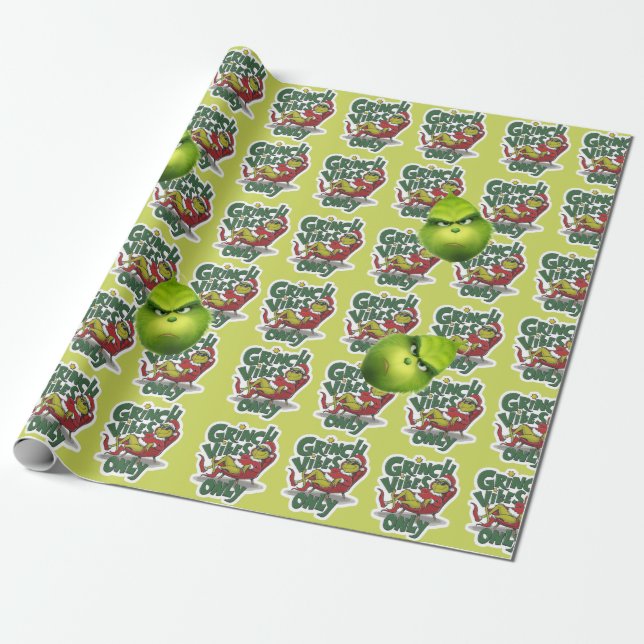 Papel De Presente Merry Grinchmas Wrapping Paper | Funny Christmas  (Desenrolado)