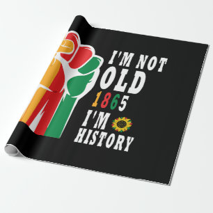 Papel De Presente Mês da História Negra Celebrando o Levantamento Ju