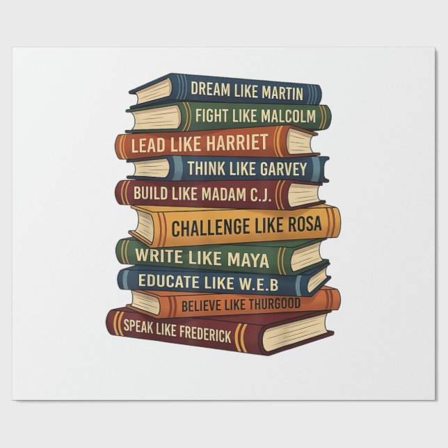 Papel De Presente Mês da História Negra Sonho (Aberto)