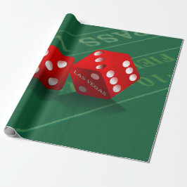 Papel De Presente Mesa Com Dice Las Vegas