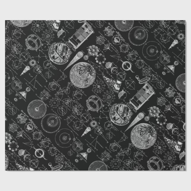 Papel De Presente Mesa da astronomia (Aberto)